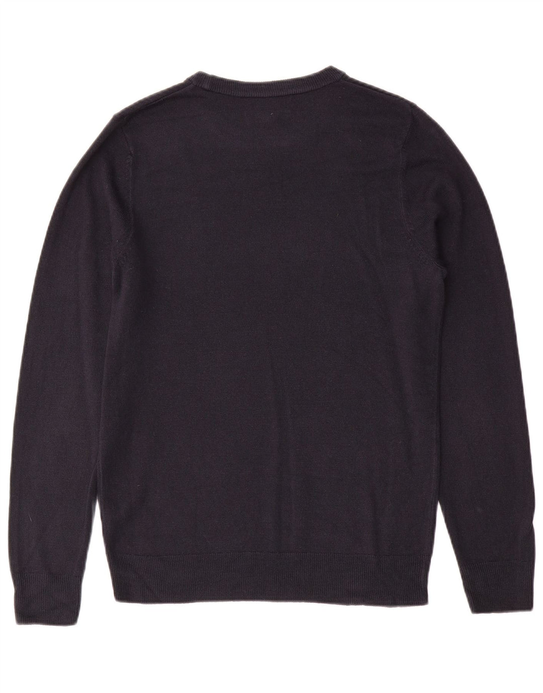 Maglione maglione girocollo da uomo Marks & Spencer piccolo blu navy in cashmere