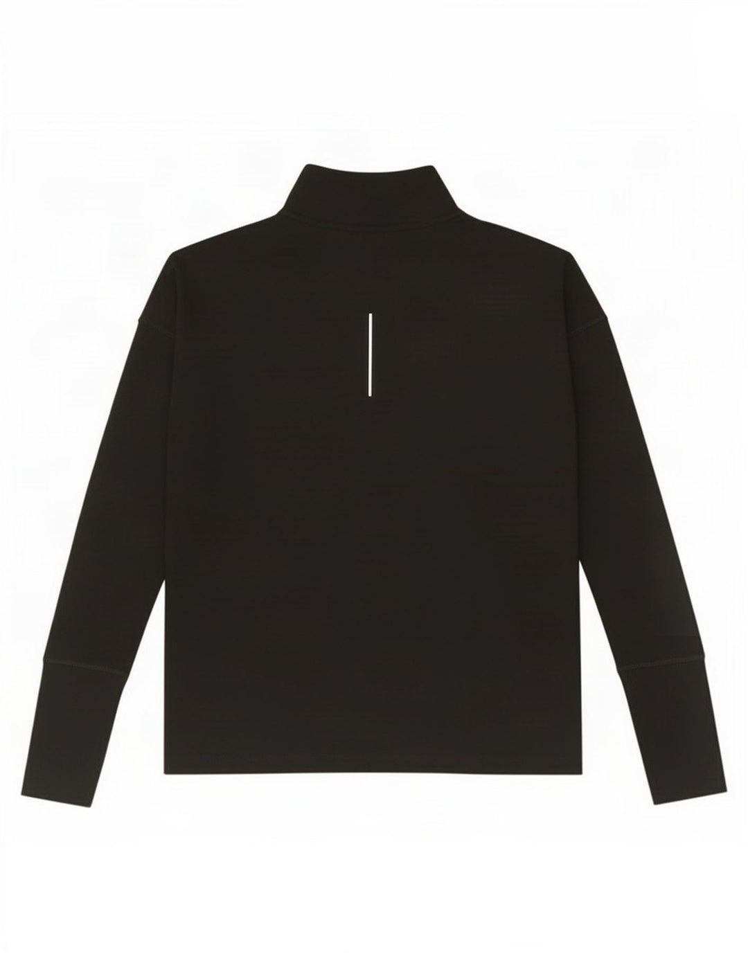 Tuta da ginnastica Nike Dri Fit da uomo con collo e zip, piccola, in poliestere nero