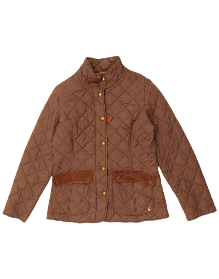 Giacca trapuntata da donna Joules UK 12 Cotone grigio medio