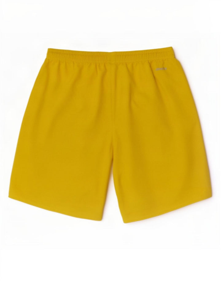 Pantaloncini sportivi Adidas Climalite da uomo piccoli in poliestere giallo
