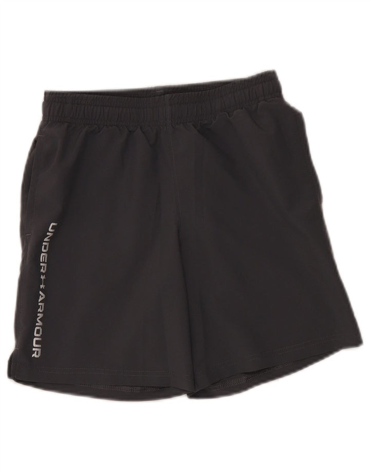 Pantaloncini sportivi grafici da ragazzo Under Armour 9-10 anni Poliestere grigio medio