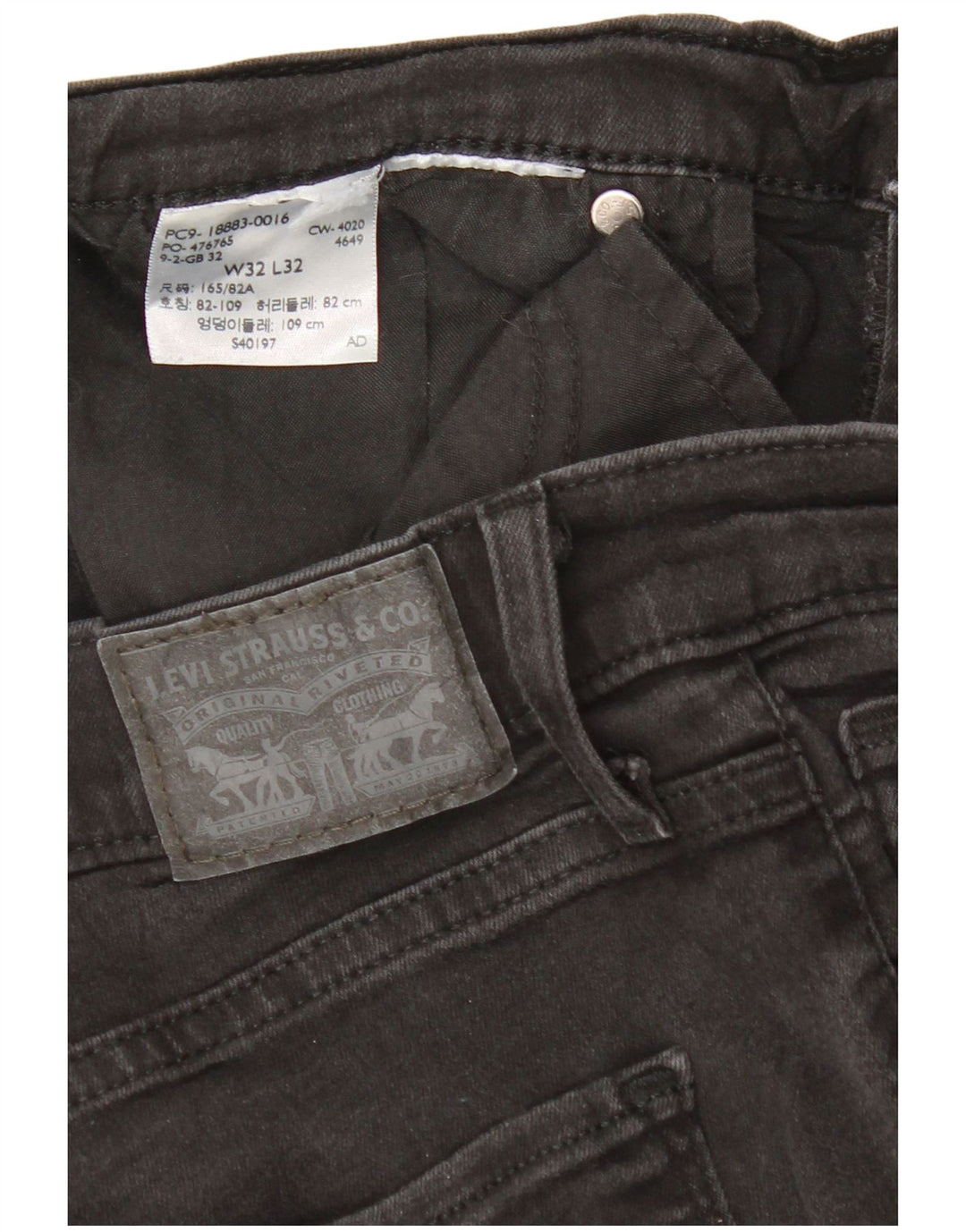 Jeans Levi's da donna 724 a vita alta bootcut W32 L32 neri