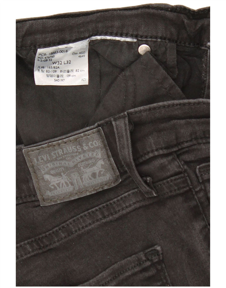 Jeans Levi's da donna 724 a vita alta bootcut W32 L32 neri