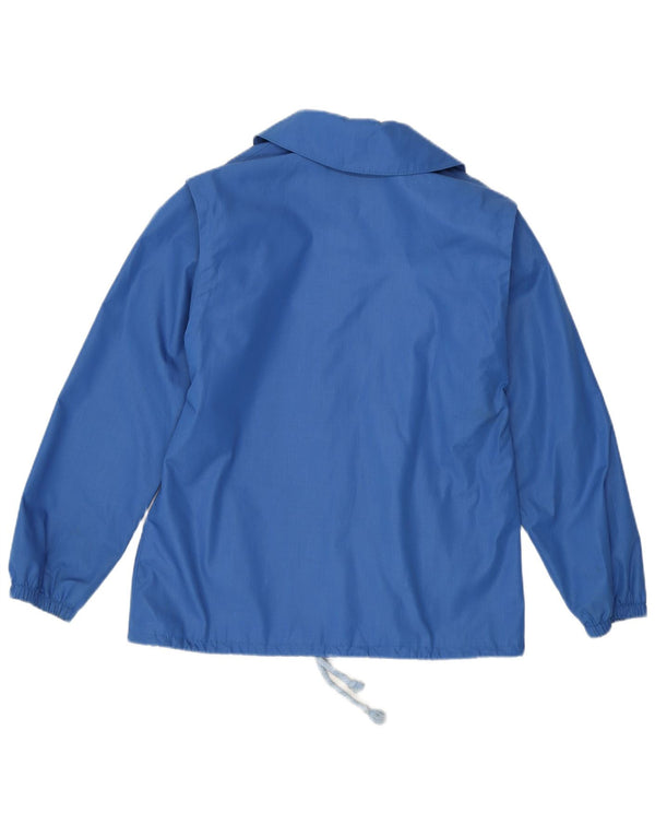 Giubbotto bomber da donna VINTAGE UK 12 poliestere blu medio