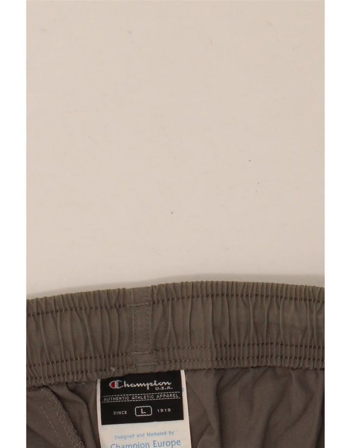Pantaloni da tuta Capri da uomo Champion grandi in cotone grigio