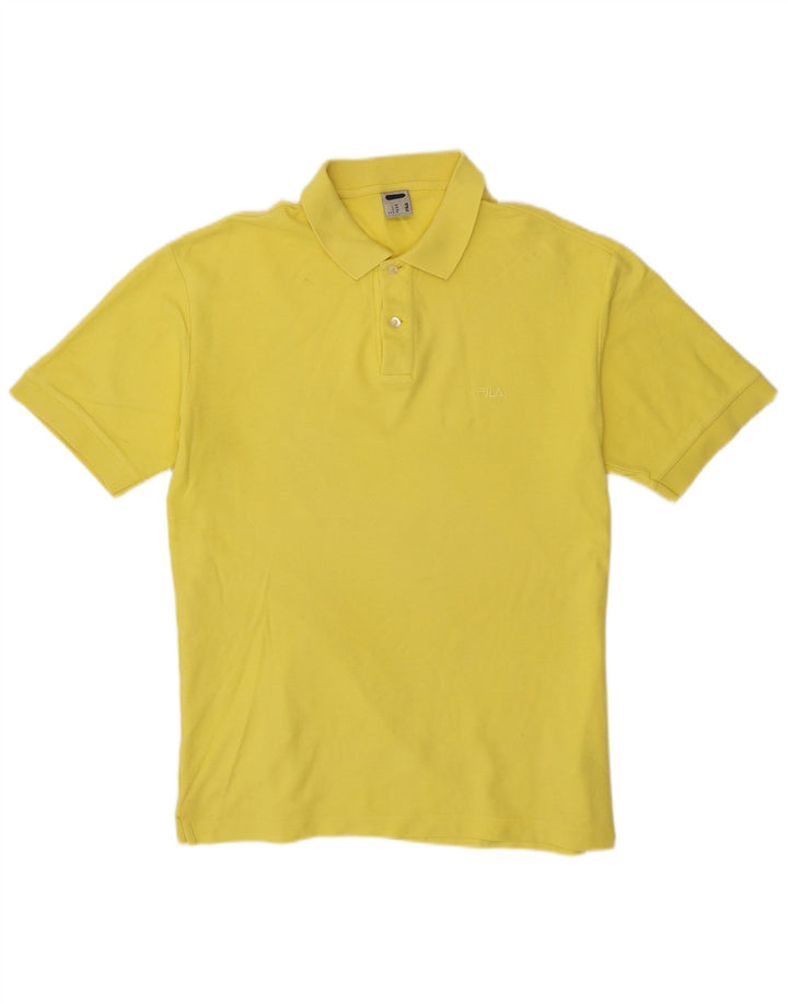 Polo da uomo Fila giallo medio