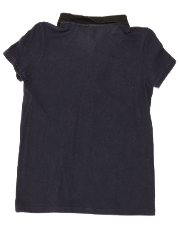 Polo Bambina Burberry 13-14 Anni Cotone Blu Navy Check