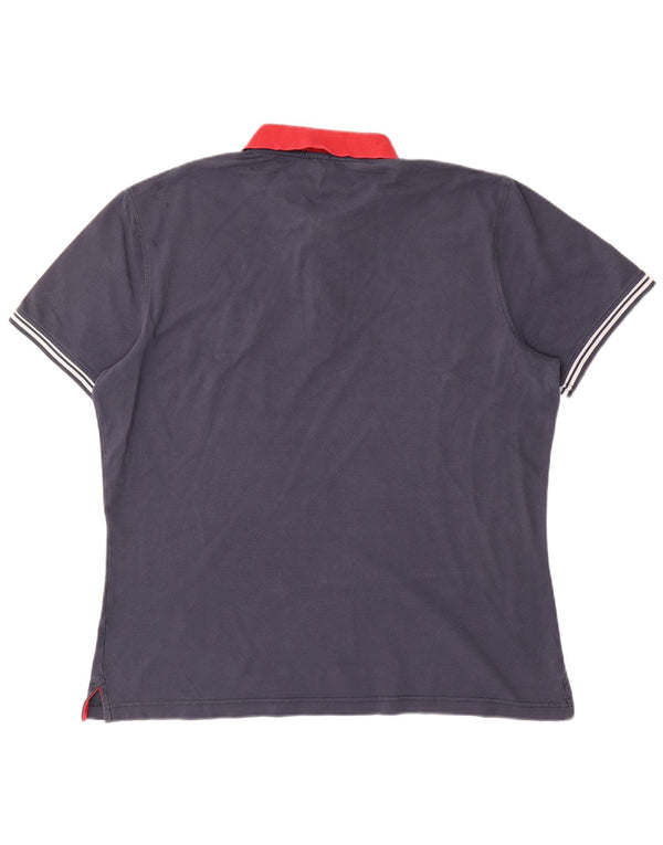 CONTE OF FLORENCE Mens Regular Fit Polo Shirt 2XL Navy Blue