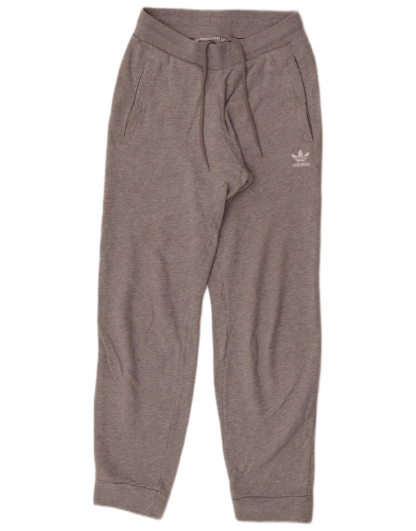 Pantaloni da tuta da donna Adidas Joggers UK 4 XS Grigio Cotone