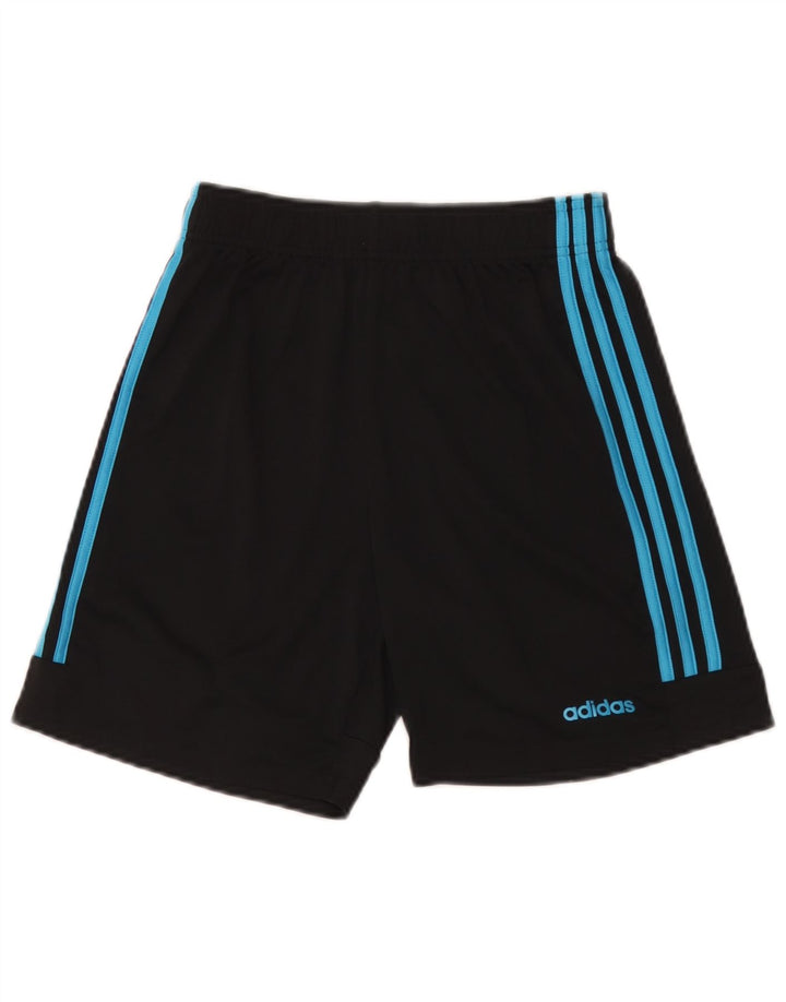 Pantaloncini sportivi Adidas Climalite da ragazzo 13-14 anni in poliestere nero