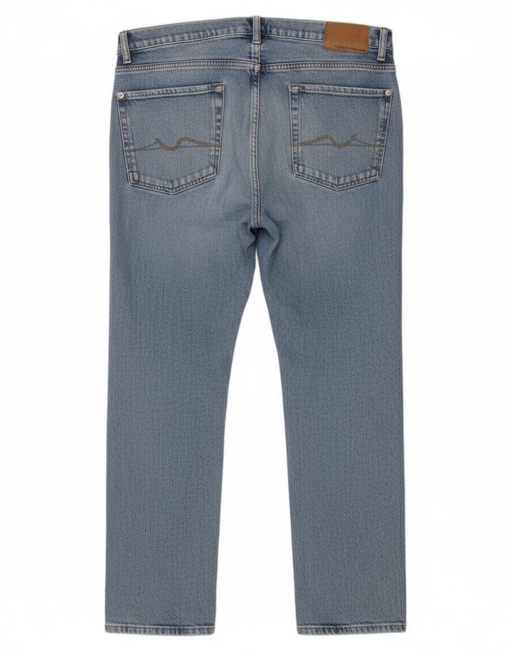 7 FOR ALL MANKIND Womens Slim Jeans SizW32 L30 Blue Cotton