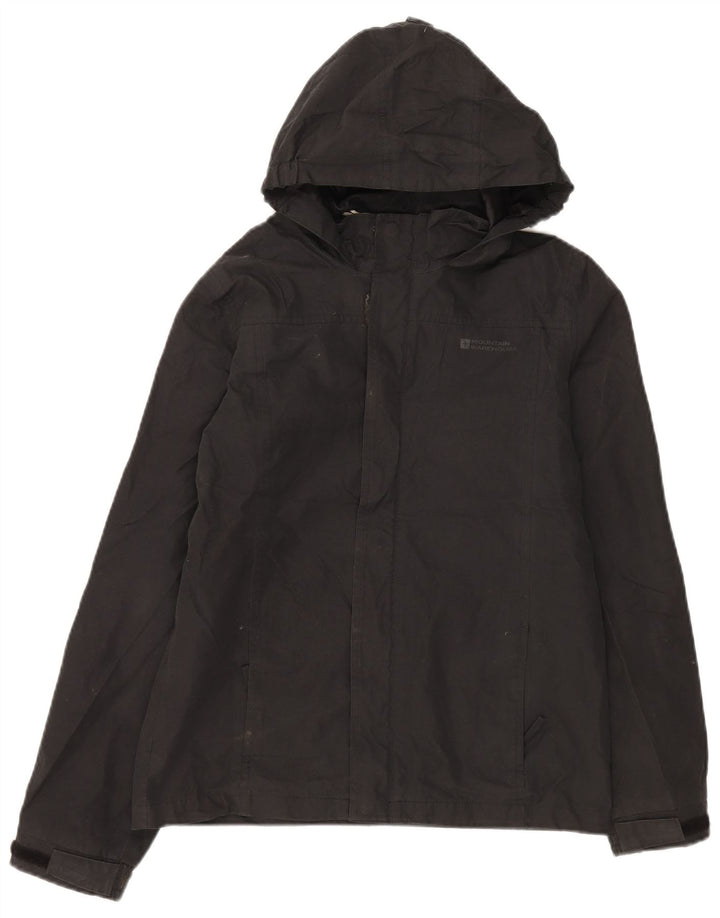 Giacca a vento con cappuccio da ragazzo Mountain Warehouse 12-13 anni Nera