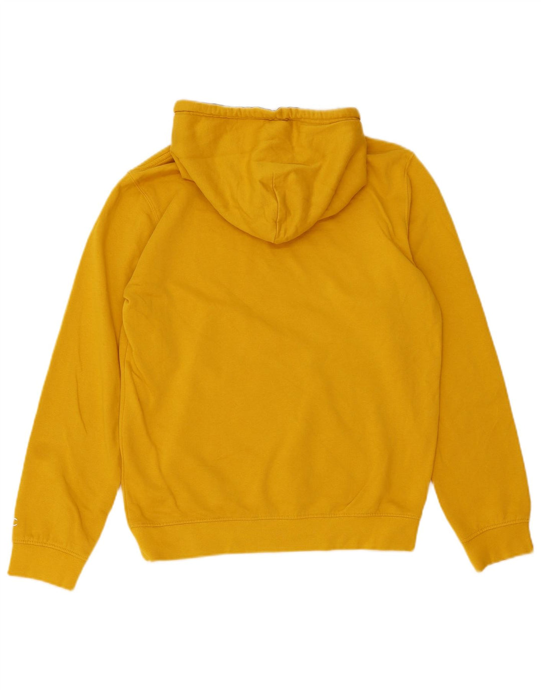 Felpa con cappuccio da uomo Champion Small in cotone giallo