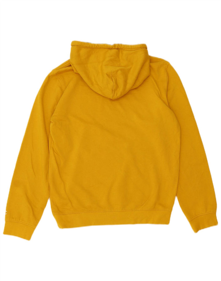 Felpa con cappuccio da uomo Champion Small in cotone giallo