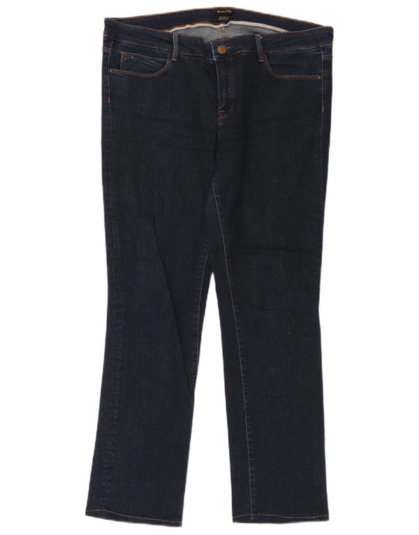 Jeans dritti vestibilità regolare da donna Massimo Dutti EU 44 XL W34 L30 Blu navy