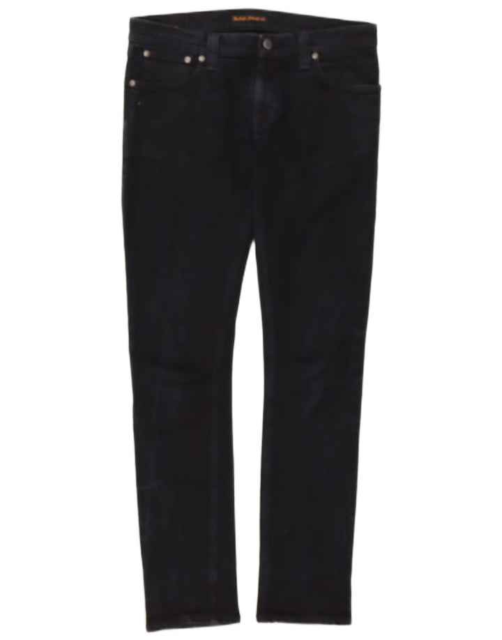 NUDIE JEANS Jeans skinny da donna W32 L32 cotone blu navy