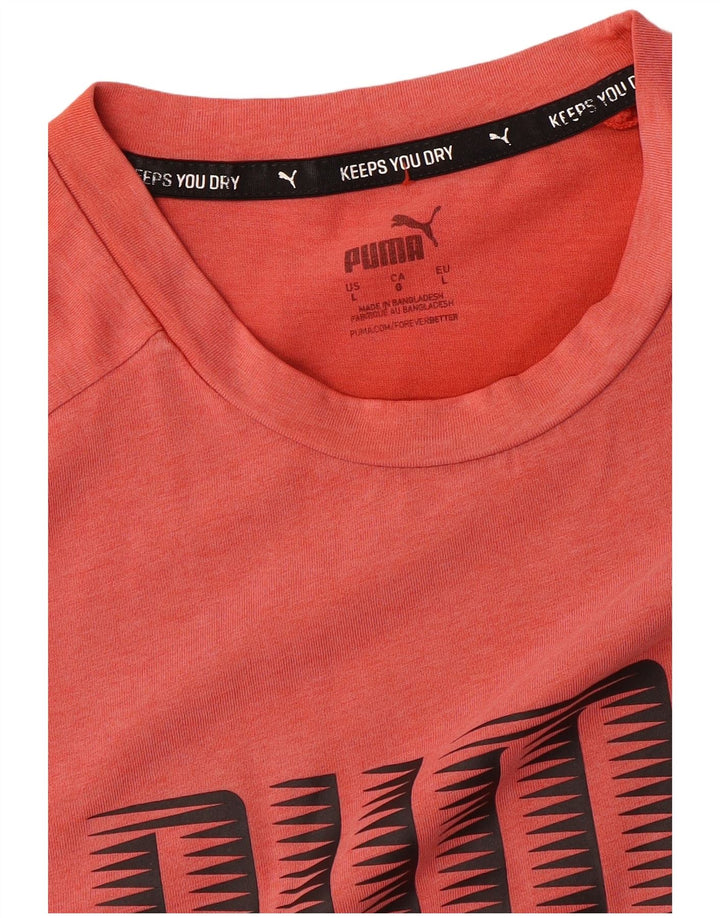 T-shirt grafica da uomo Puma Large rossa
