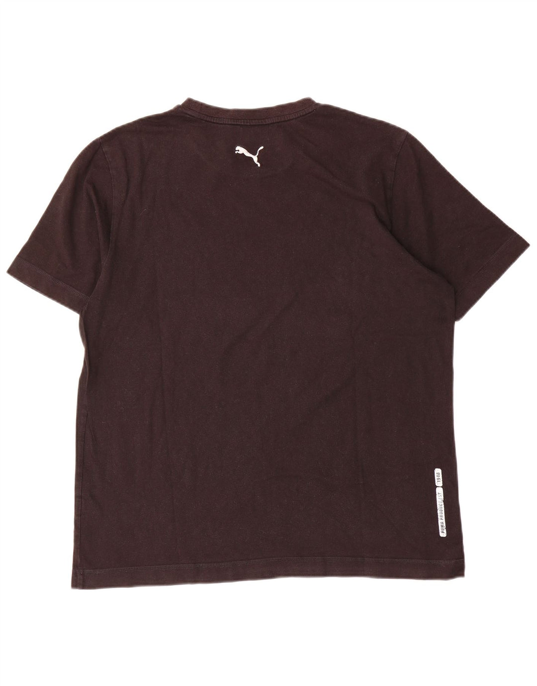 T-shirt grafica da uomo Puma grande in cotone marrone