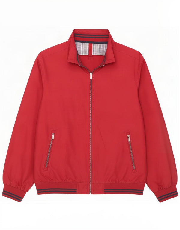 James Pringle Giubbotto bomber da uomo UK 40 Large Rosso Poliestere