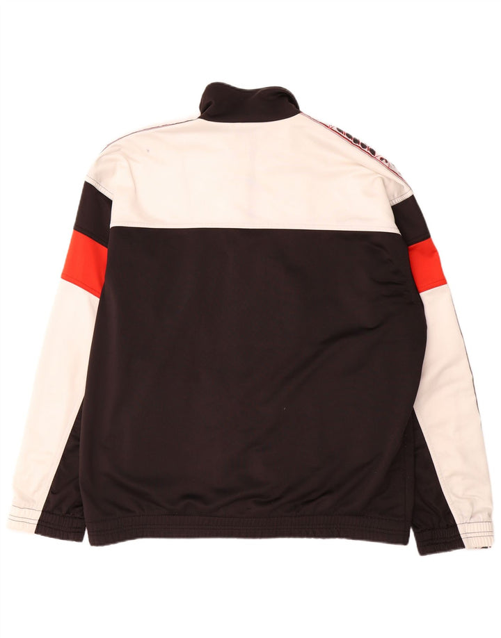Giacca da tuta grafica da uomo Diadora taglia 38 Medium Black Colourblock