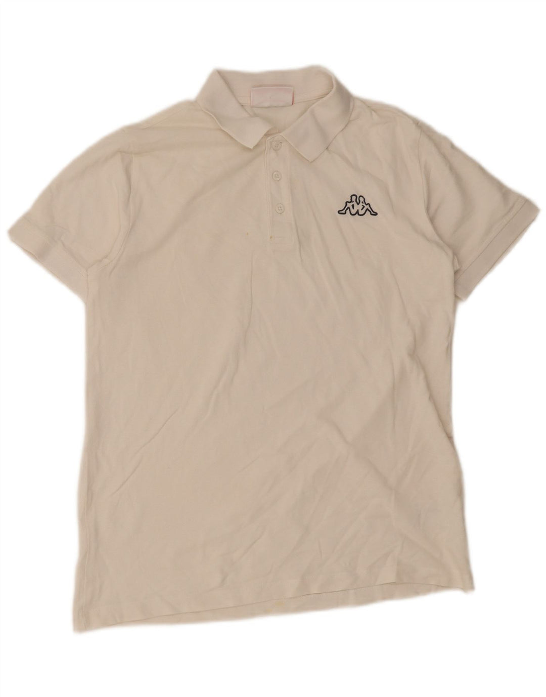 Polo Kappa Uomo Cotone Medio Bianco