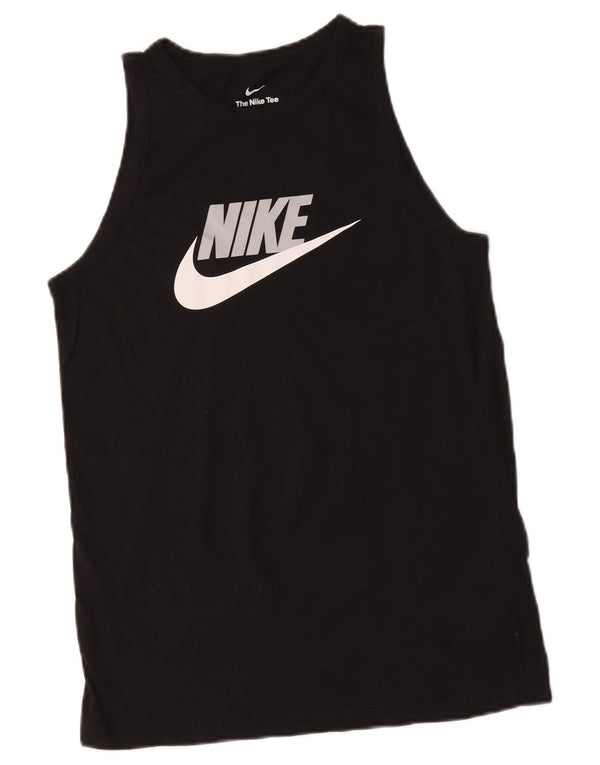 Canotta grafica NIKE da bambino 13-14 anni XL in cotone nero