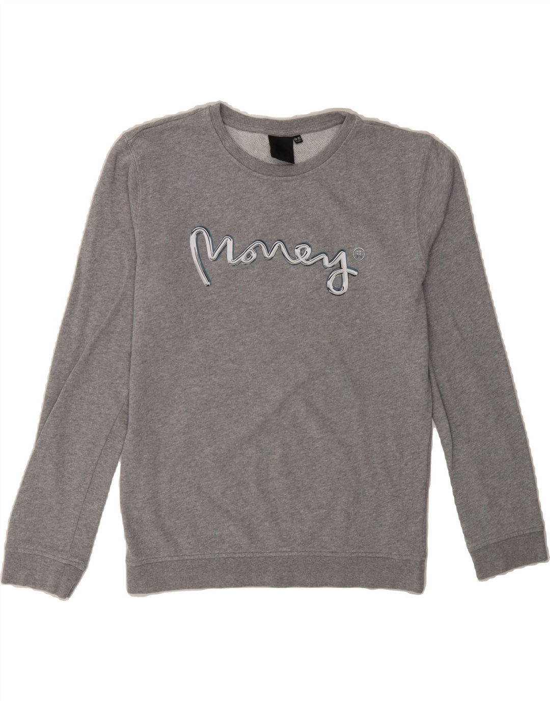 MONEY Boys Graphic Sweatshirt Jumper 14-15 Years Grey Cotton Vintage Money and Second-Hand Money from Messina Hembry 