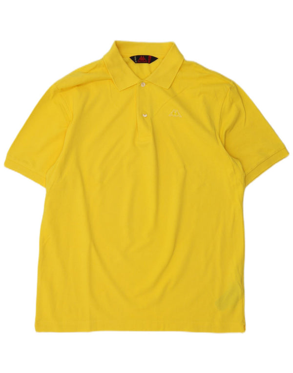 Polo KAPPA Uomo Large in Cotone Giallo