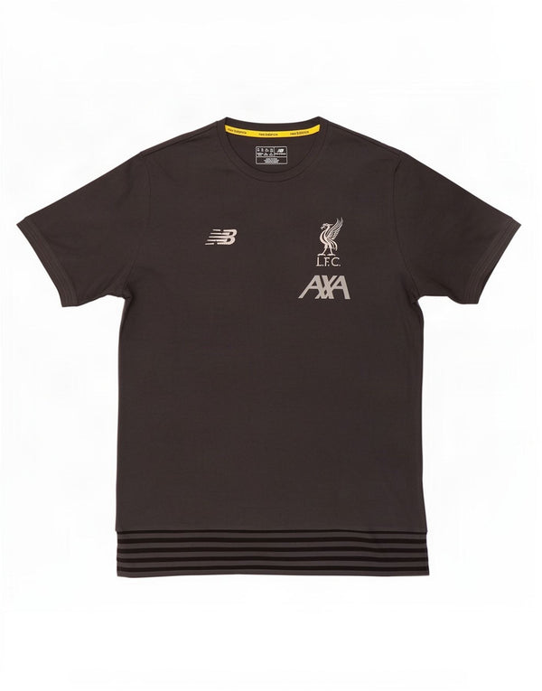 New Balance Uomo Liverpool Graphic T-shirt Top XL in cotone grigio