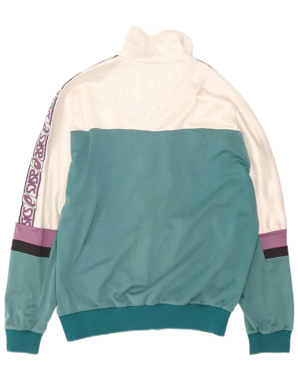 Giacca sportiva da uomo con grafica Asics IT 50 Colorblock verde medio