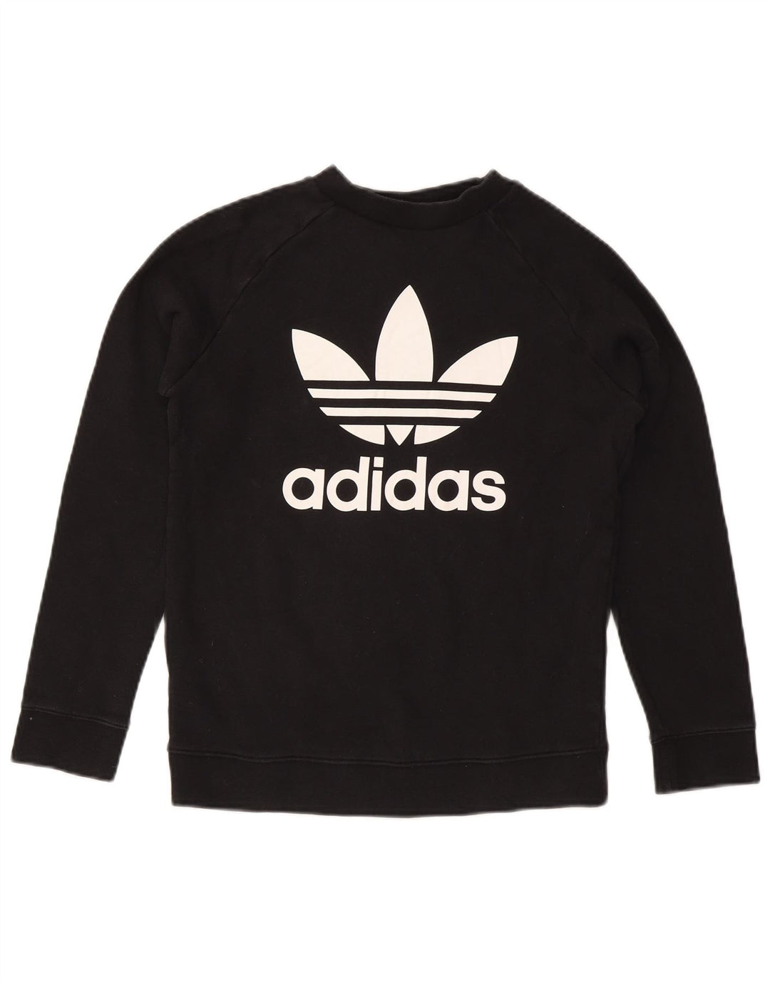 Felpa grafica da donna Adidas Jumper UK 12 Medium Nero