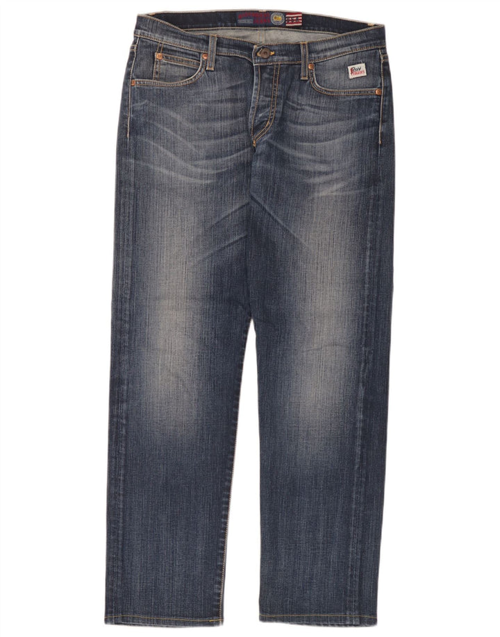 Jeans dritti da uomo Roy Rogers W34 L30 cotone blu