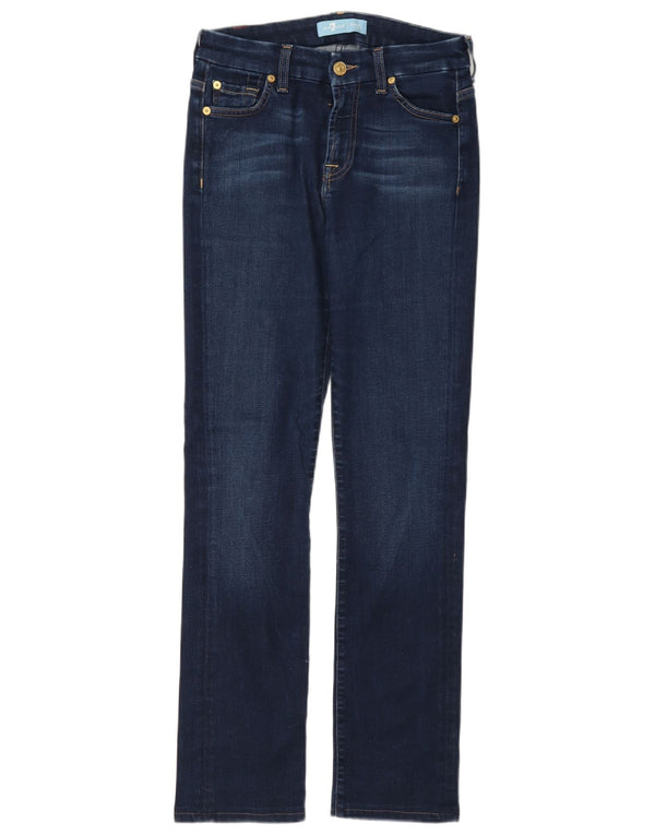 7 For All Mankind Jeans slim da donna W26 L29 Cotone blu navy