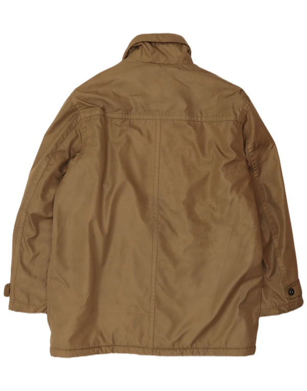 Navigare Mens Overcoat UK 44 2XL Khaki Polyester