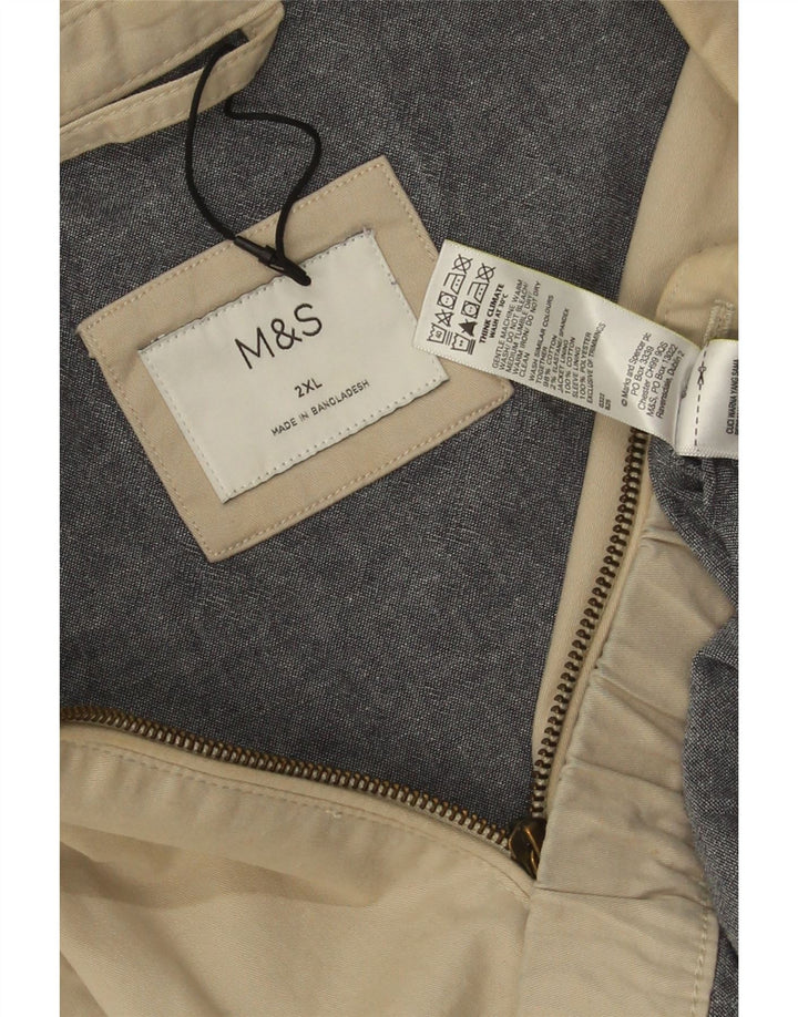 Giubbotto bomber da uomo Marks & Spencer UK 44 2XL Cotone beige