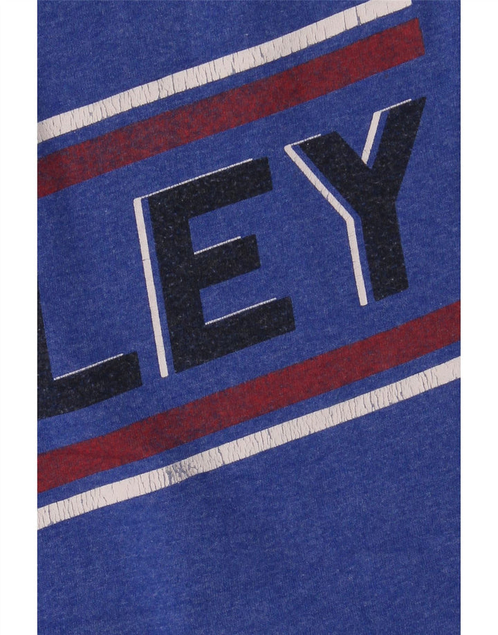Hurley T-shirt grafica da uomo con vestibilità premium, top grande in poliestere blu