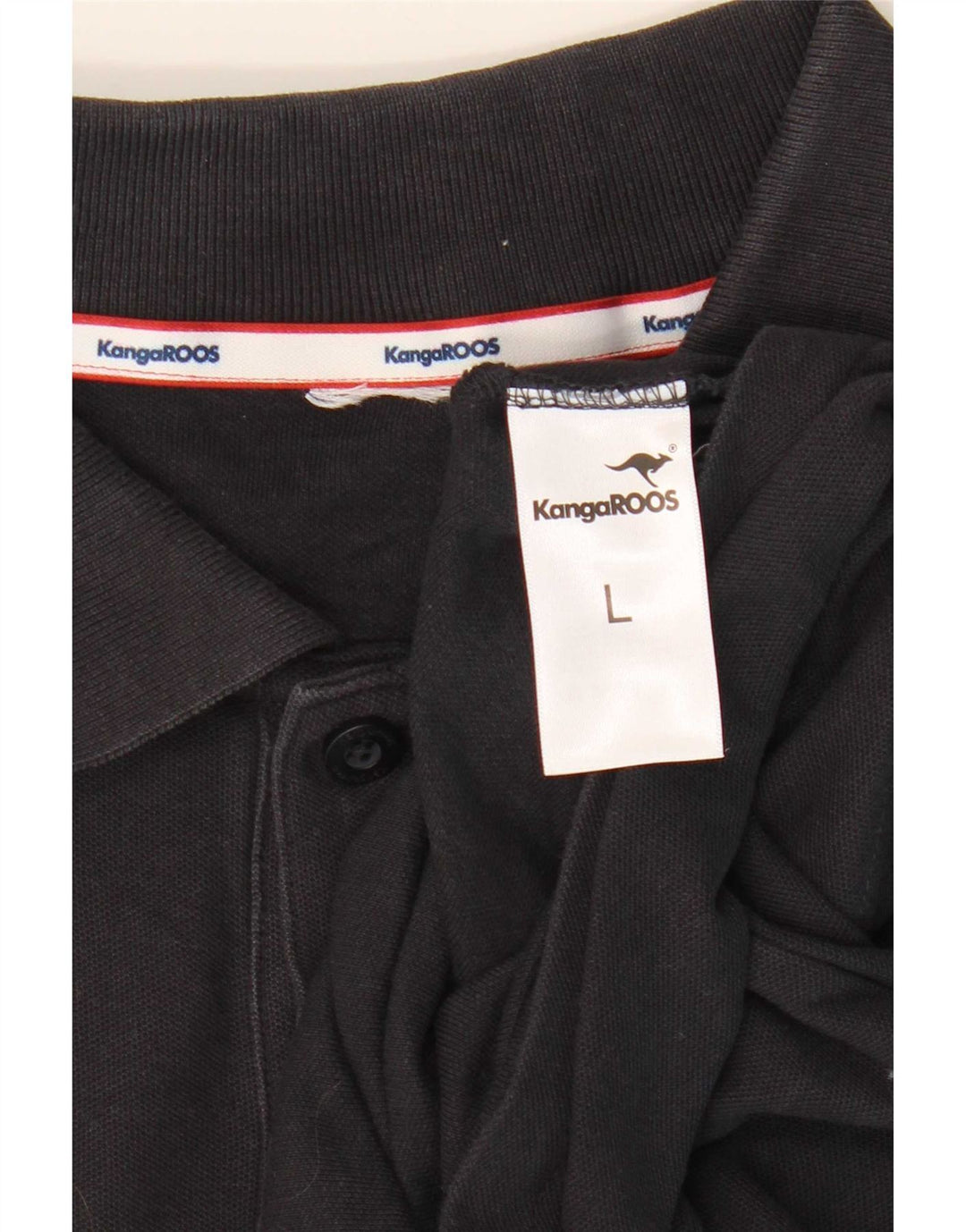 Polo da uomo Kangaroos grande in cotone blu navy