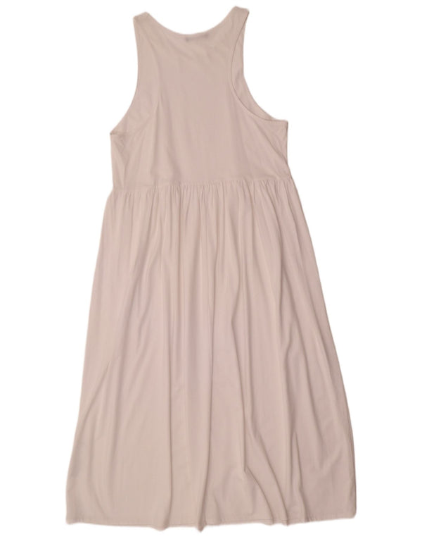 Abito lungo senza maniche da donna Zara UK 18 XL cotone bianco