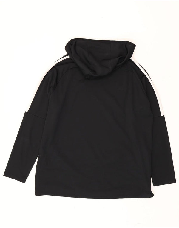 Felpa con cappuccio Nike Dri Fit da uomo 2XL poliestere color block nero