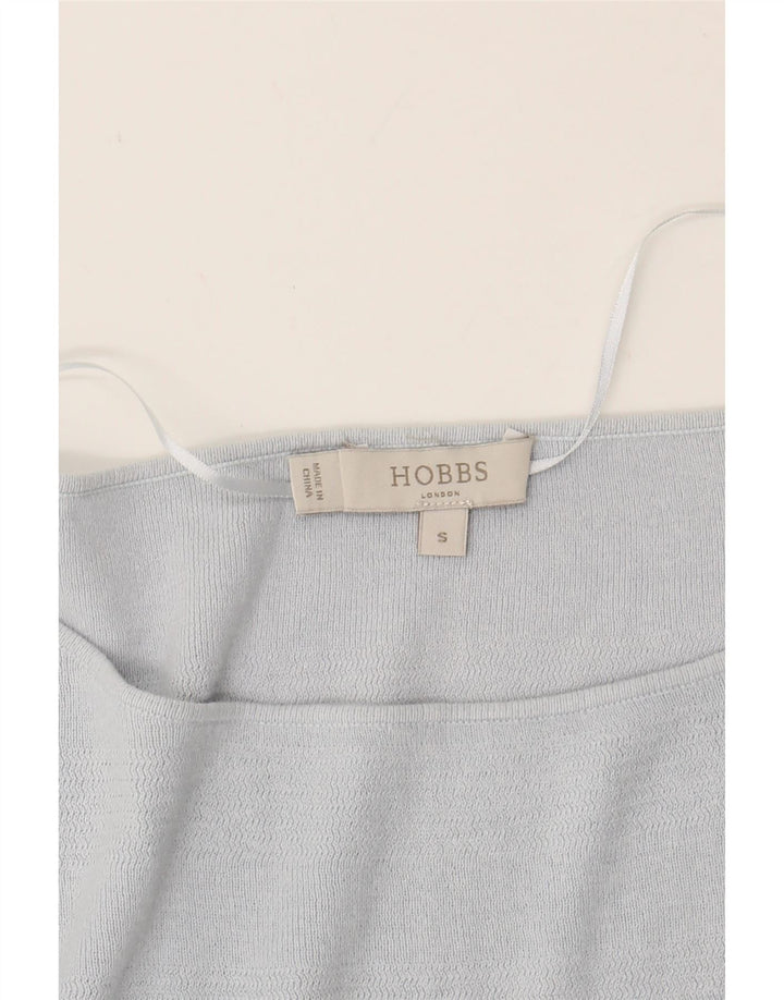 HOBBS Womens Oversized Boat Neck Jumper Sweater UK 10 Small Blue Striped Vintage Hobbs and Second-Hand Hobbs from Messina Hembry 