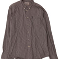 Camicia Barbour da uomo su misura, taglia grande, in cotone a quadretti neri
