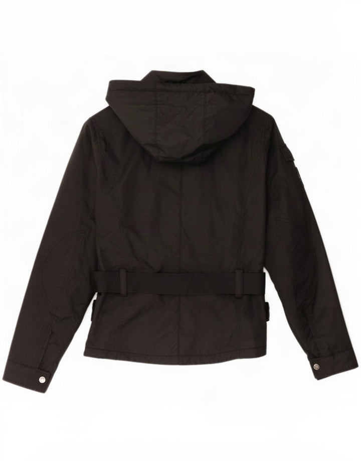 Giacca utilitaria con cappuccio da donna Refrigue UK 12 nylon nero medio