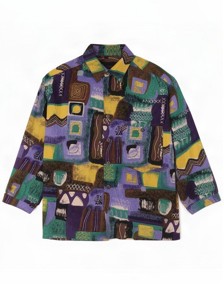 Camicia a maniche a 3/4 da uomo Nick Taylor media multicolore