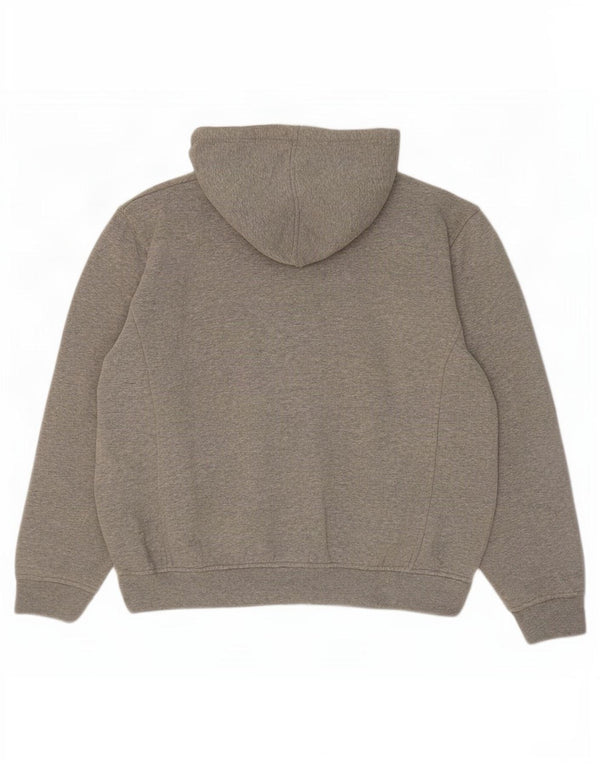 Maglione con cappuccio e zip oversize grafica da donna Fila UK 18 XL Cotone grigio