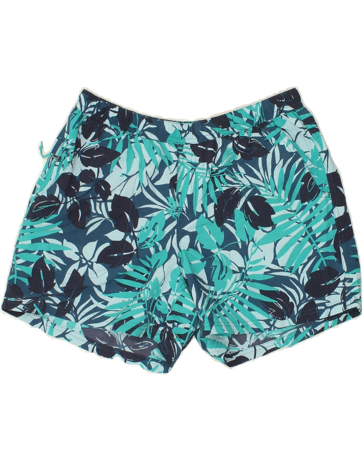 L.L.BEAN Mens Graphic Swimming Shorts Medium Blue Nylon Vintage L.L.Bean and Second-Hand L.L.Bean from Messina Hembry 