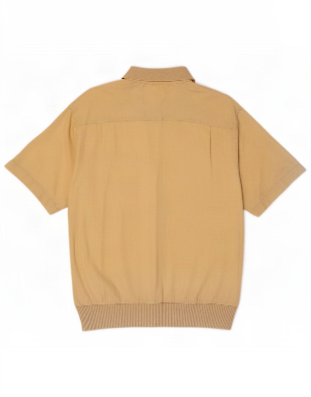 Maglia pullover a maniche corte da uomo Malagrida in cotone giallo medio