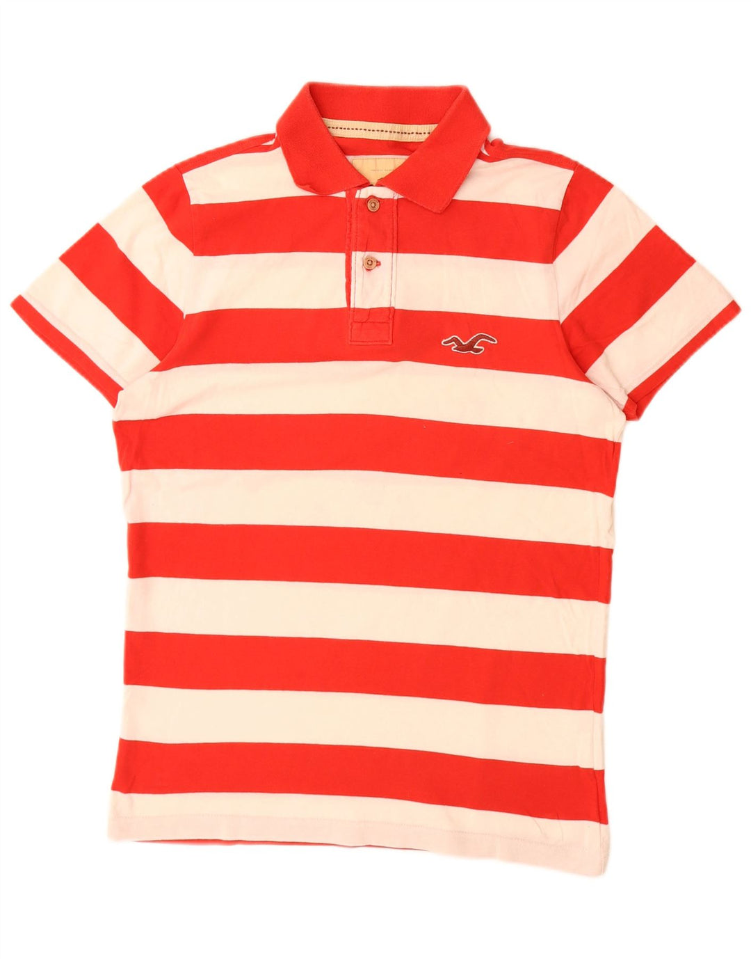 Polo da uomo HOLLISTER a righe rosse medie