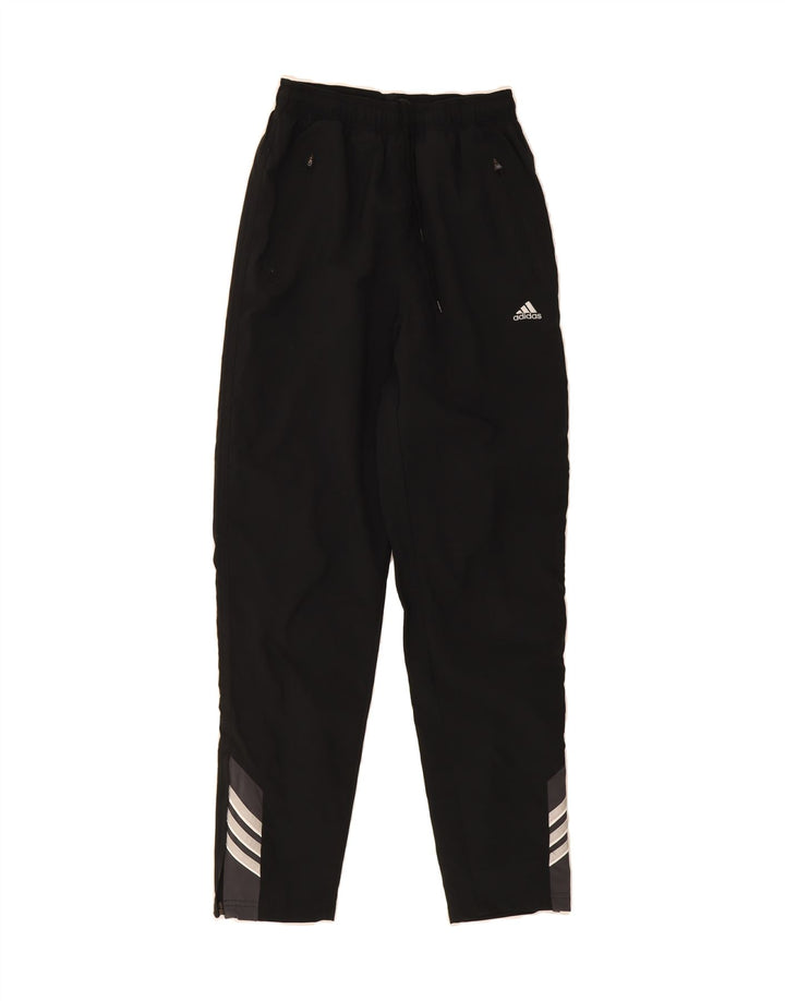 ADIDAS Womens Tracksuit Trousers UK 10 Small Black Polyester Vintage Adidas and Second-Hand Adidas from Messina Hembry 