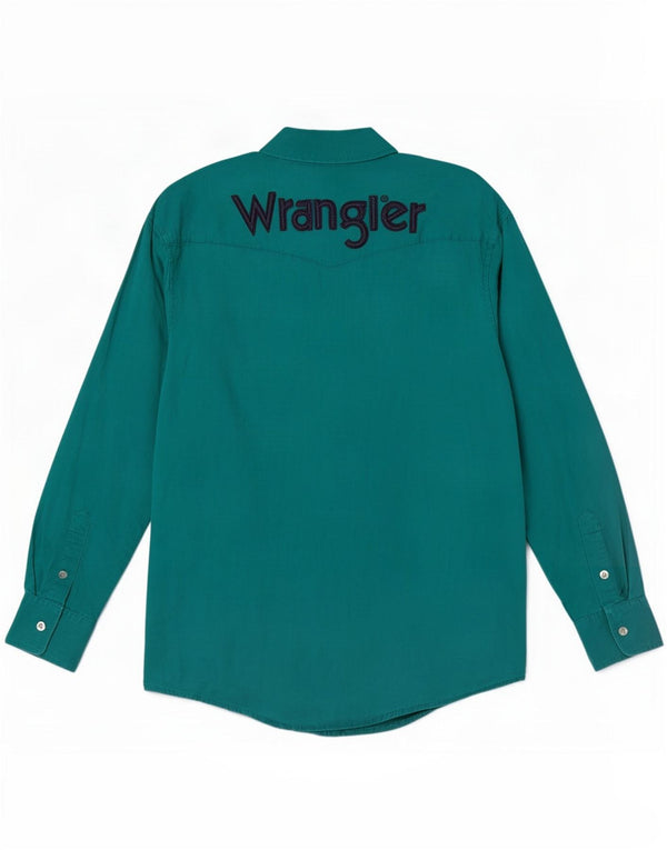 Camicia grafica western da uomo Wrangler grande cotone verde