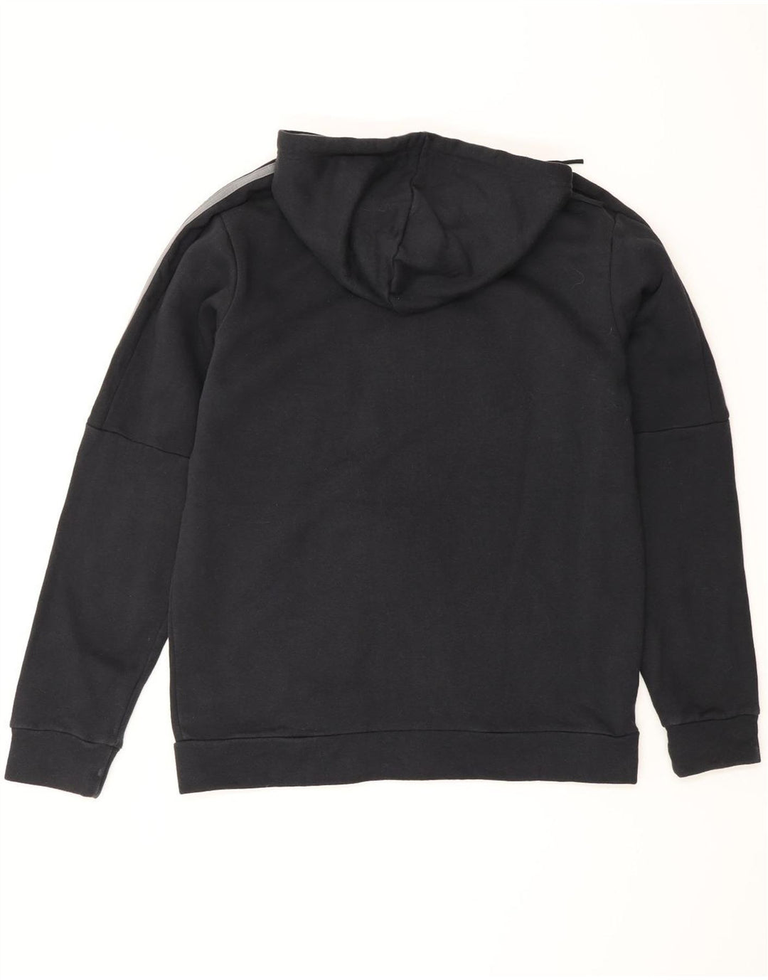 Maglione con cappuccio e zip da uomo ADIDAS grande in cotone nero